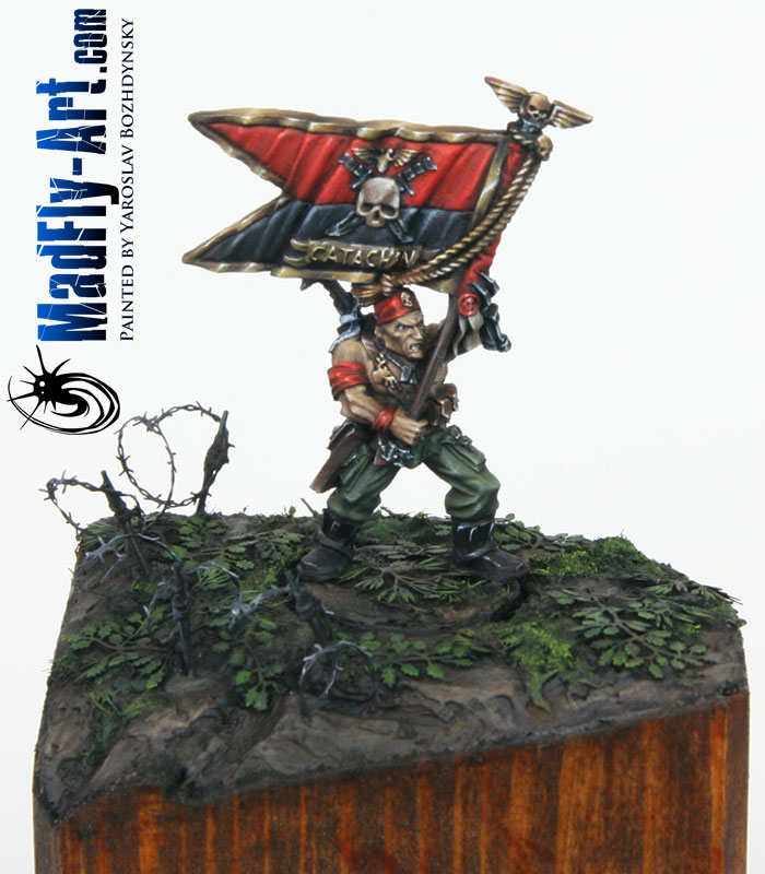 Unreleased Catachan Standard Bearer