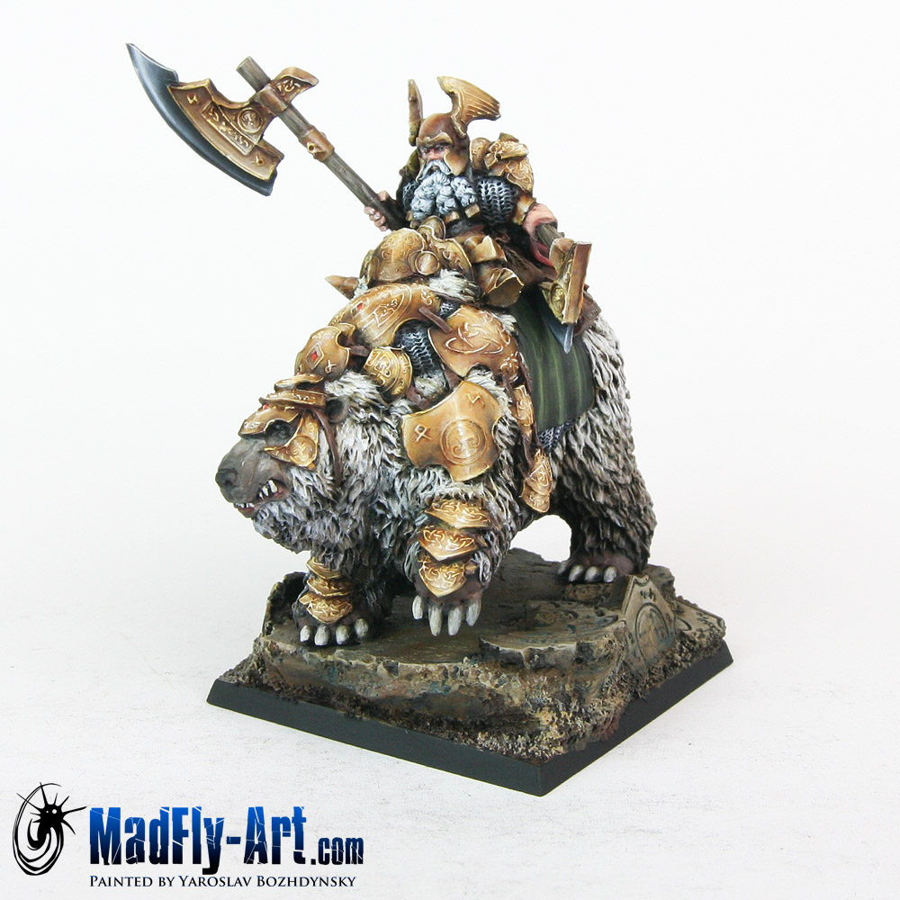 Dwarf General On War Bear