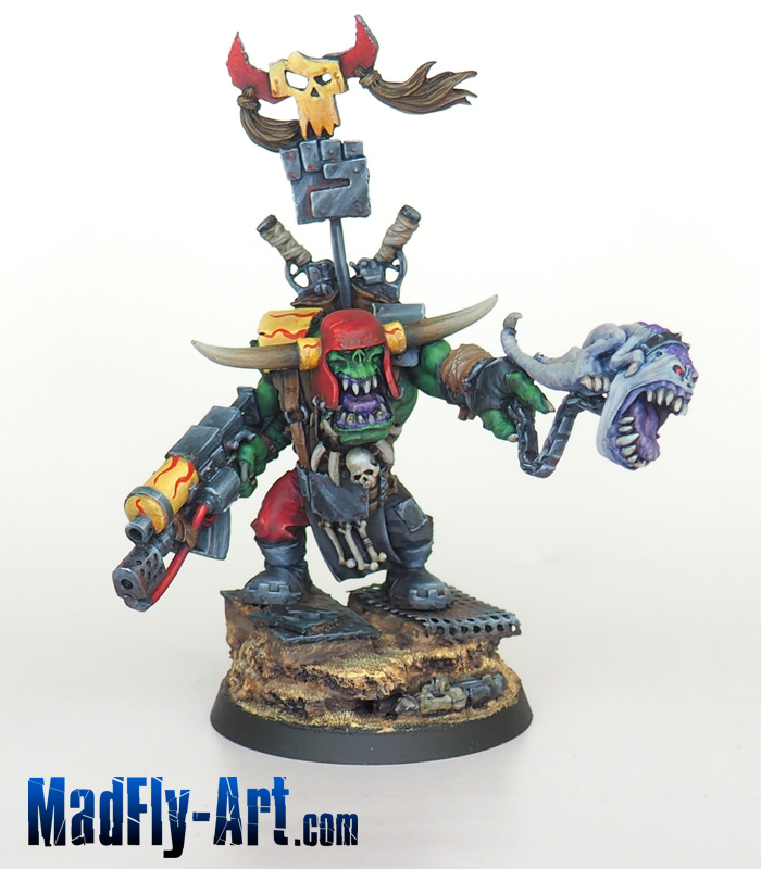 Ork Warboss with Attack Squig