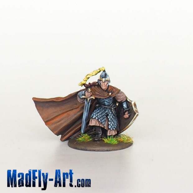 Kneeling Elf Warrior with Sword